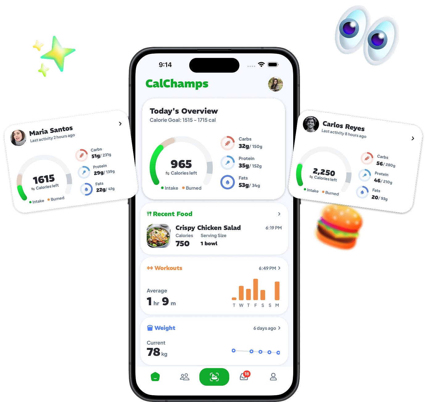 CalChamps app hero preview